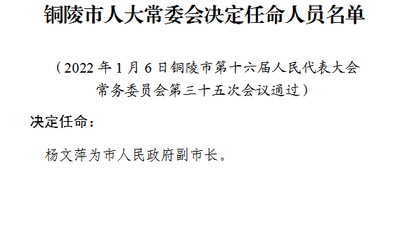 杨文街道人事任命最新动态